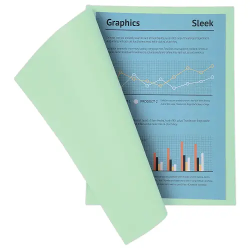 100 Chemises A4+ - Vert pastel - 220g - Fiducial photo du produit
