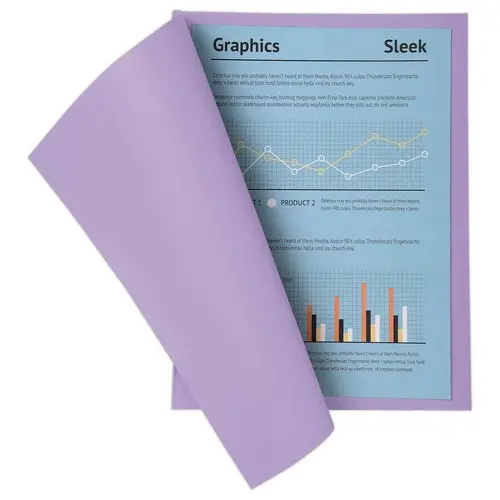 100 Chemises A4+ - Violet pastel - 220g - Fiducial photo du produit