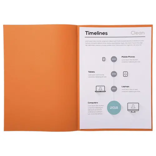 250 Sous-chemises orange pastel - 22 x 31 cm - Fiducial photo du produit