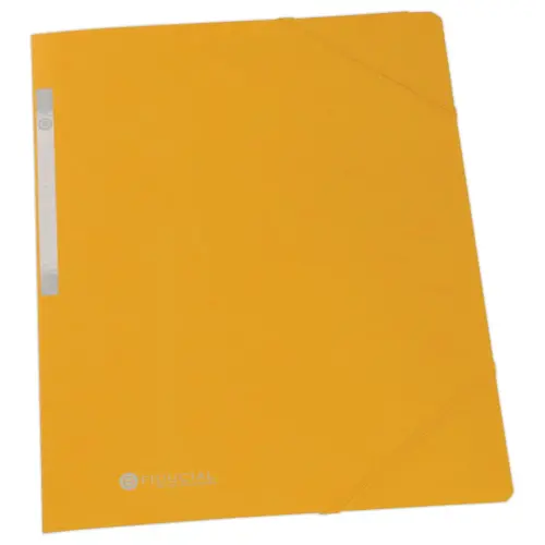Chemise simple &agrave; &eacute;lastiques en carte - Jaune - Fiducial photo du produit