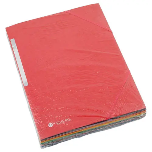 10 Chemises 3 rabats à élastiques - Carte lustrée 450 g - Dos 1,5 cm photo du produit