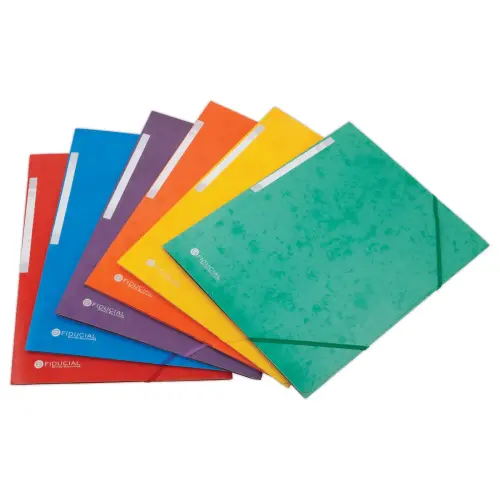 10 Chemises 3 rabats à élastiques - Carte lustrée 450 g - Dos 1,5 cm photo du produit
