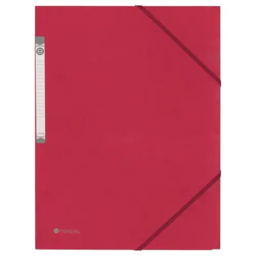 Chemise 3 rabats &agrave; &eacute;lastique en carte rigide - Framboise - Fiducial photo du produit