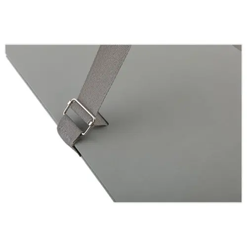 Chemise à sangle et rabat - A4 - Gris - Fiducial photo du produit