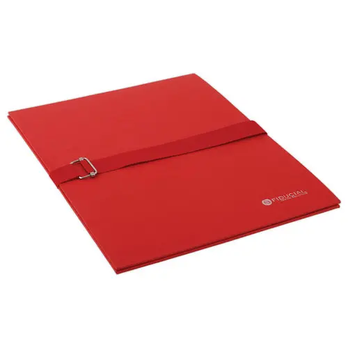Chemise &agrave; sangle et rabat -  A4 - Rouge - Fiducial photo du produit