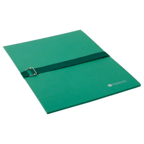 Chemise &agrave; sangle et rabat -  A4 - Vert - Fiducial photo du produit