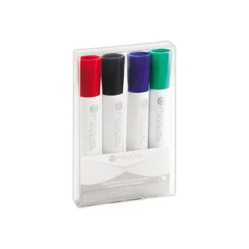 4 Marqueurs pour tableaux blancs - Pointe ogive assortis - FIDUCIAL photo du produit