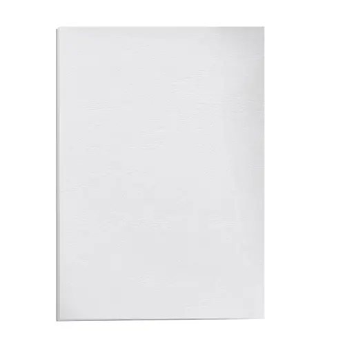 100 Couvertures A4 grain cuir- blanc - Fellowes photo du produit