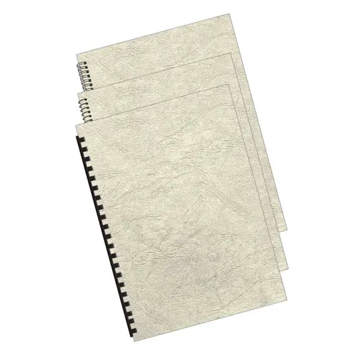 100 Couvertures A4 grain cuir - Fellowes photo du produit