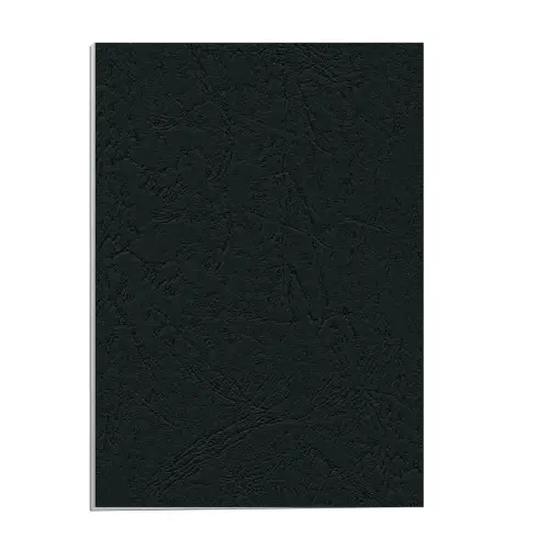 100 Couvertures A4 cuir - Noir - Fellowes photo du produit