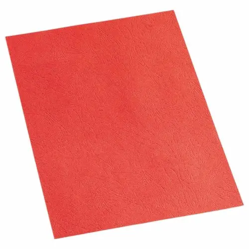 100 Couvertures A4 cartonnées rouges - FELLOWES photo du produit