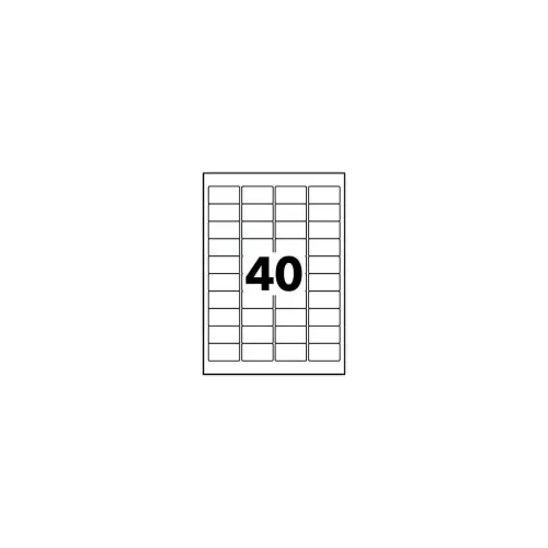 Planches de 40 étiquettes à coins carrés - 52,5 x 29,7 mm - Fiducial photo du produit