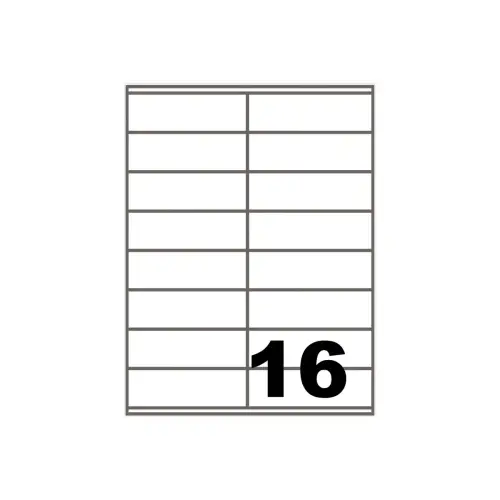 1 600 Etiquettes - Coins carrés 105 x 35 mm - Fiducial photo du produit