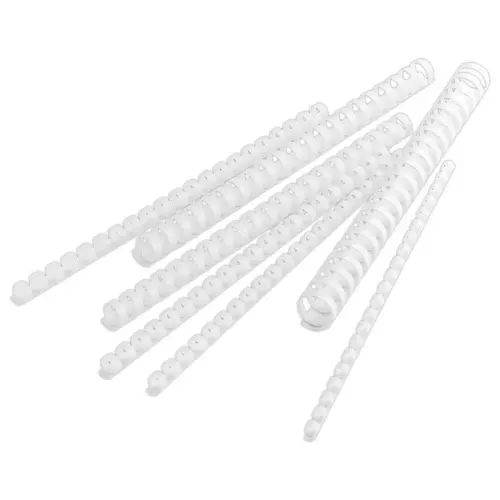 100 Reliures rondes en plastique 21 anneaux - Ø 19 mm - Blanc - Access photo du produit