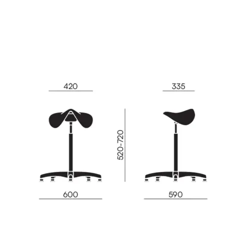 Tabouret selle - Taille moyenne photo du produit