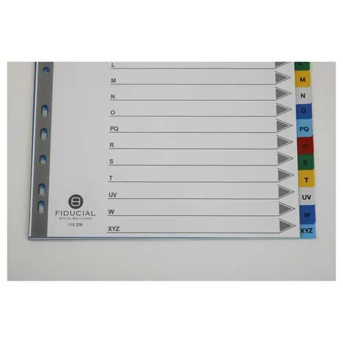 Jeu d'intercalaires alphab&eacute;tiques format A4 maxi - FIDUCIAL photo du produit