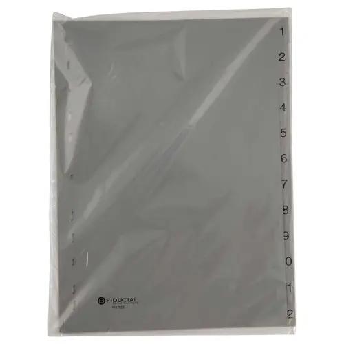 Jeu d'intercalaires num&eacute;riques format A4 - 12 onglets - Fiducial photo du produit