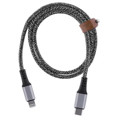 Câble de charge USB-C / Lightning avec attache - T'NB photo du produit