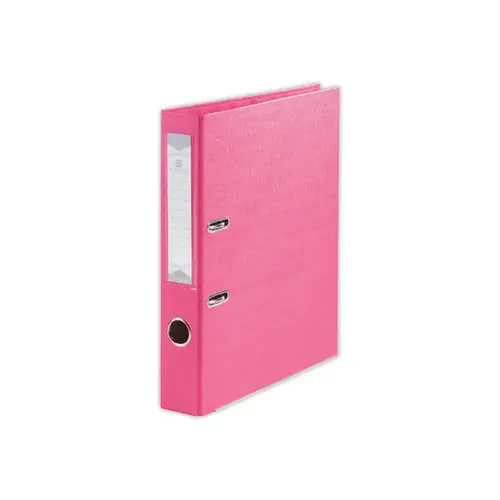 Classeur à levier - Dos 5 cm - Rose - FIDUCIAL photo du produit