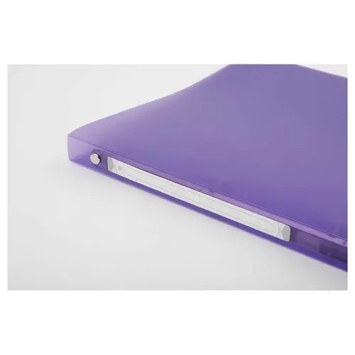 Classeur translucide color&eacute; 4 anneaux, dos 2 cm - Violet - Fiducial photo du produit