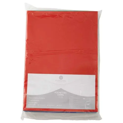 100 Pochettes coins 11/100e Assortis - Fiducial photo du produit