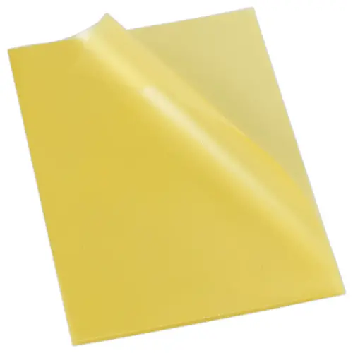 100 Pochettes coins en polypropyl&egrave;ne 11/100e - Jaune - Fiducial photo du produit