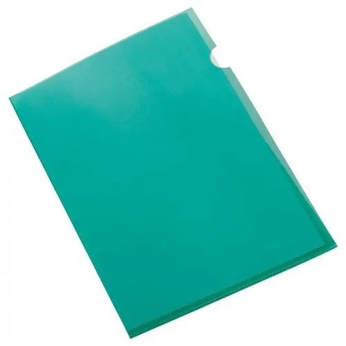 100 Pochettes coins en polypropylène 11/100e Vert - Fiducial photo du produit