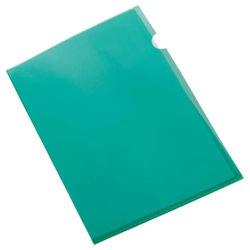 100 Pochettes coins en polypropylène 11/100e Vert - Fiducial photo du produit