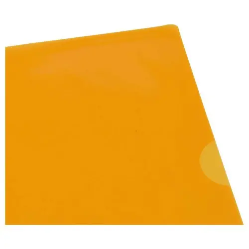 10 Pochettes coin transparentes en plastique - Orange - PVC - FIDUCIAL photo du produit