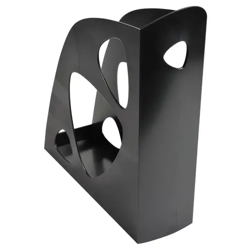 Porte-revues opaque - Dos 8 cm - Noir - Fiducial photo du produit