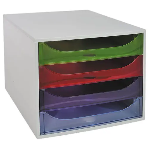 Module de classement 4 tiroirs - Assortis - FIDUCIAL photo du produit