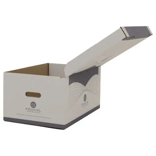 10 Containers pour bo&icirc;tes archives - Ouverture sur le dessus - Fiducial photo du produit