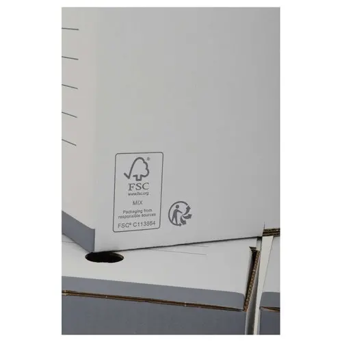 20 boîtes à archives écoresponsables - 24 x 32 cm - Dos 20 cm - FIDUCIAL photo du produit