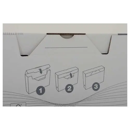 10 Bo&icirc;tes &agrave; archives carton - Dos 10 cm - Fiducial photo du produit