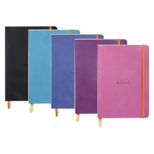 Carnet broché Rhodiarama A5 160 pages - turquoise - RHODIA photo du produit