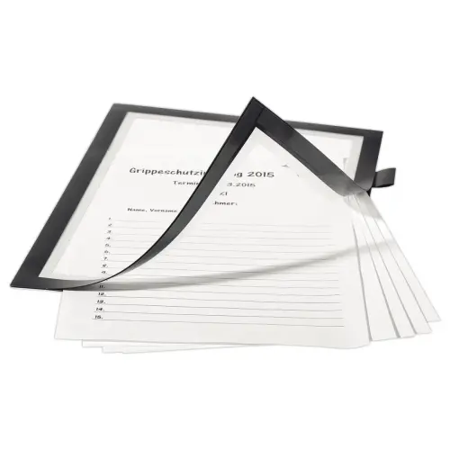 Pochette cadre adhésive Duraframe Note - A4 - Noir - Durable photo du produit