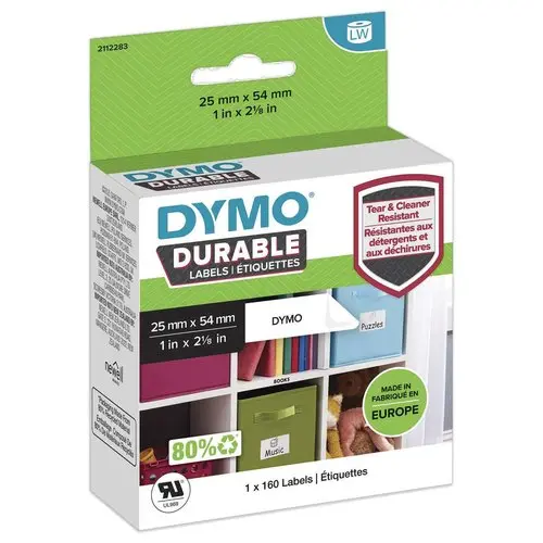Rouleau de 160 étiquettes DYMO Durable LW multi-usages - 25 x 54 mm photo du produit