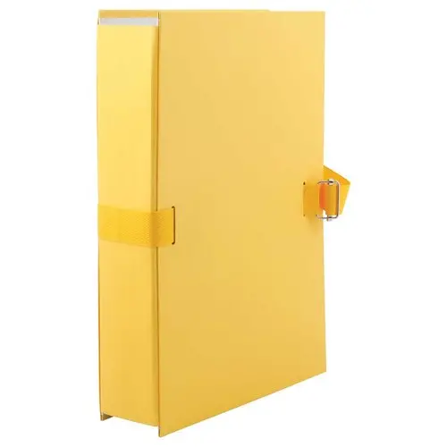 Chemise extensible à rabat et sangle - jaune - Fiducial photo du produit