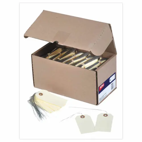 1000 ÉTiquettes américaines à œillet + fil de fer 100 x 51 mm photo du produit