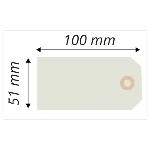 1000 ÉTiquettes américaines à œillet + fil de fer 100 x 51 mm photo du produit
