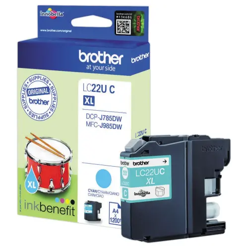 Cartouche Brother LC22UC cyan photo du produit