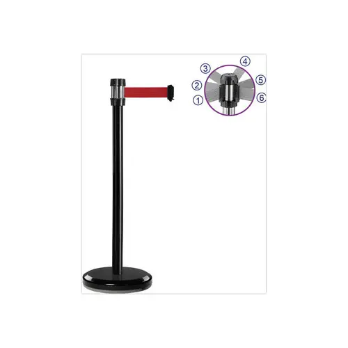 Poteau &agrave; sangle - Noir - VISO photo du produit