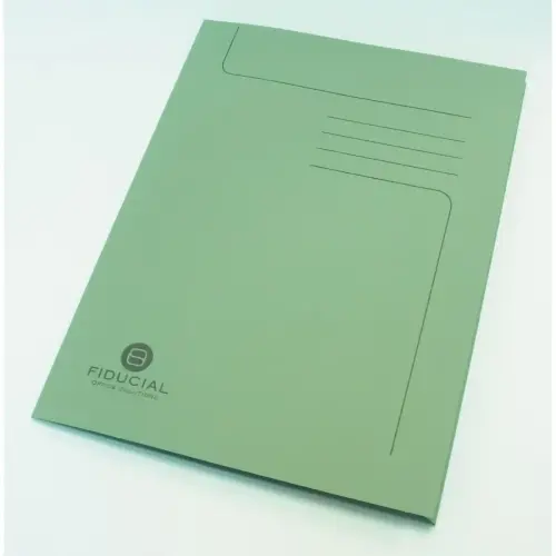 50 Chemises sous-dossier carte 2 rabats - Vert - Fiducial photo du produit