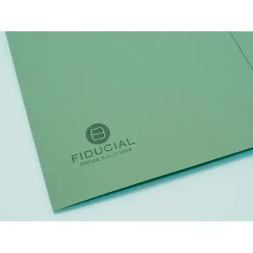 50 Chemises sous-dossier carte 2 rabats - Vert - Fiducial photo du produit