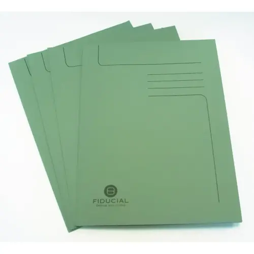 50 Chemises sous-dossier carte 2 rabats - Vert - Fiducial photo du produit