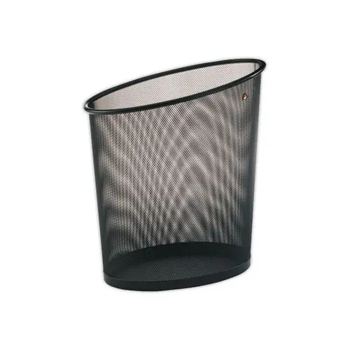 Corbeille à papier métal – 18L – Noir – ALBA photo du produit