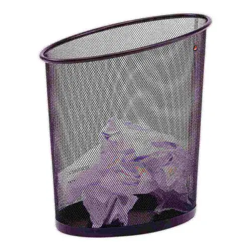 Corbeille à papier métal – 18L – Noir – ALBA photo du produit