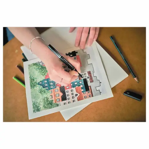 Stylo-feutre SENSOR F - Pointe fine - Noir - STABILO photo du produit