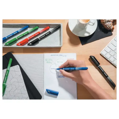 Stylo-feutre SENSOR F - Pointe fine - Rouge - Stabilo photo du produit