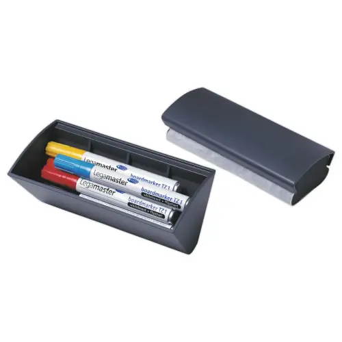 Porte-marqueurs et brosse magn&eacute;tique - Solution 2 en 1 - Legamaster photo du produit